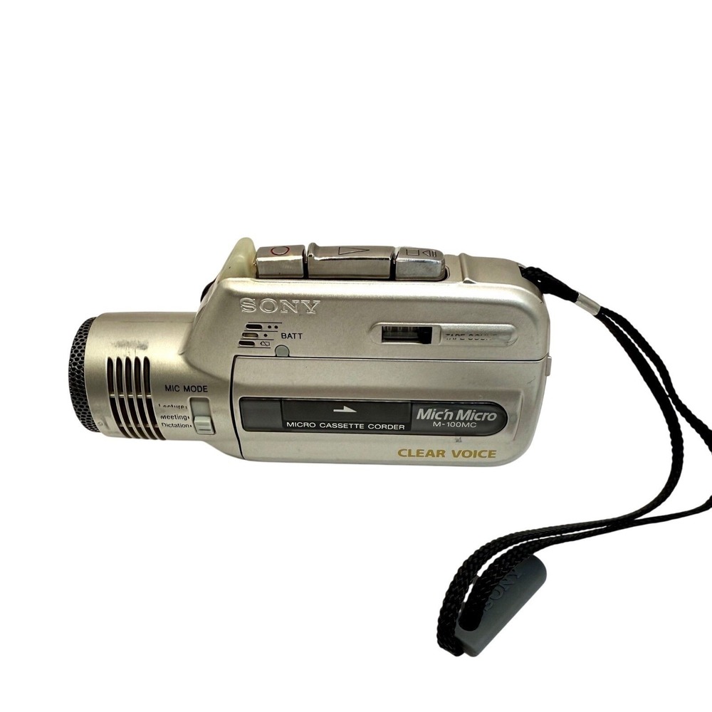 Sony Micro Cassette Recorder Clear‎ Voice Works Low Volume For Repair Parts